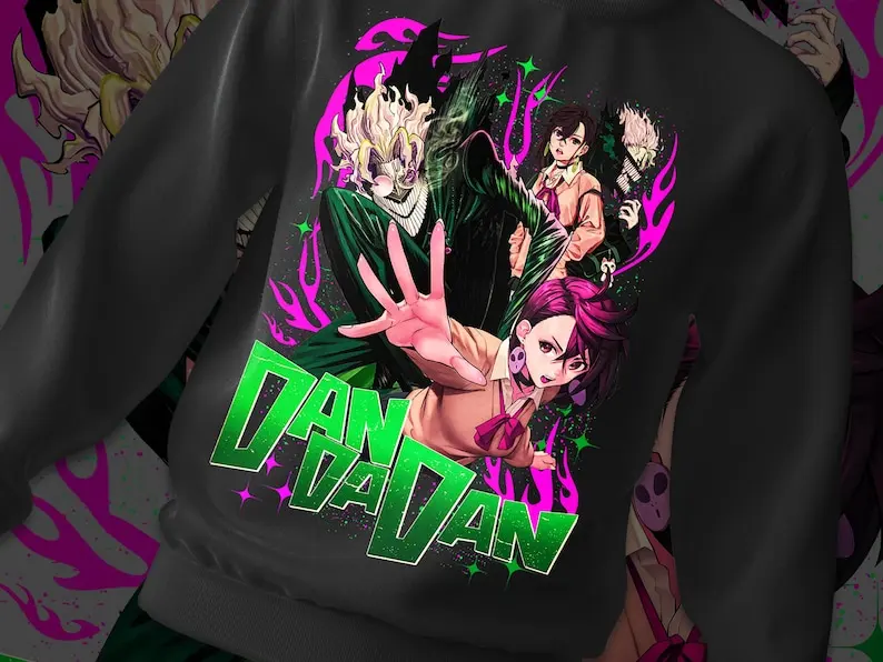 Dandadan Unisex Sweatshirt Turbo Granny Anime 2024 Clothing Shonen Occult  Manga Art Retro Vintage  XL