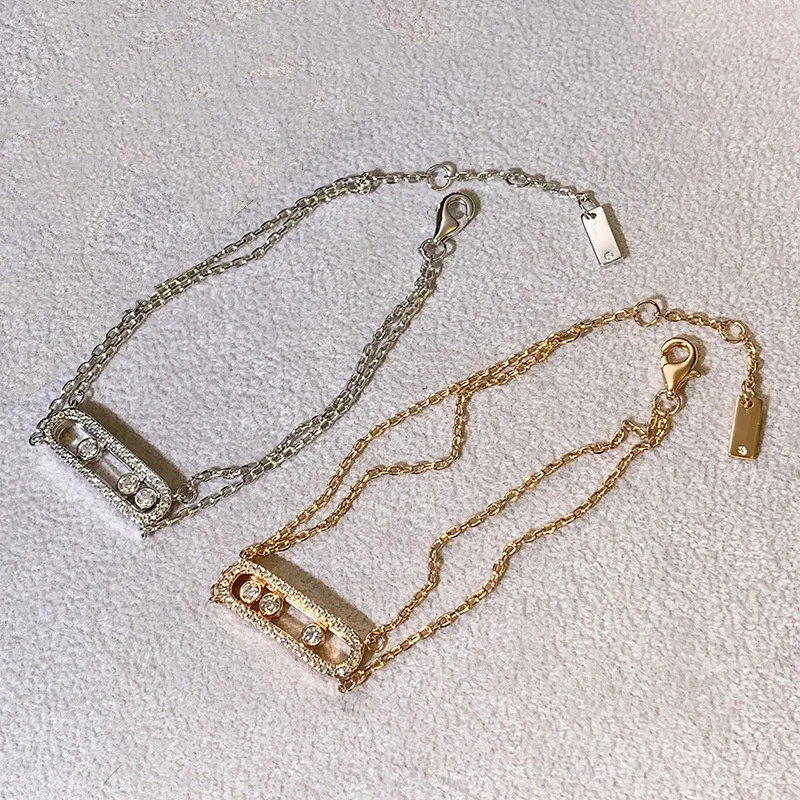 Luxury lucky bead bracelet for women fashion bracelet 18K gold zircon bracelet wedding bride jewelry accessories gift