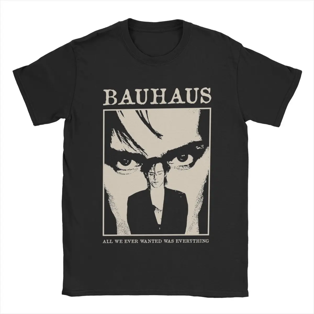 Bauhaus Men\'s T Shirts Vintage Tees Short Sleeve Crewneck T-Shirt Cotton Birthday Present Clothing