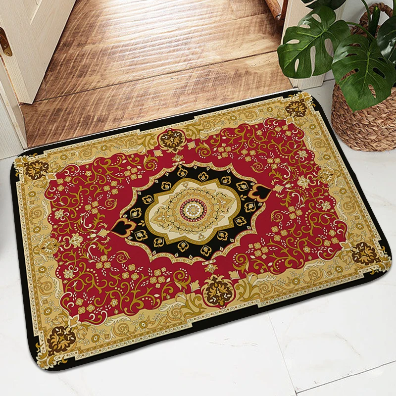 

Victorian Entrance Door Doormat Carpet for Bedroom Soft Bathmat Hallway Entryway Veranda Floor Mat Custom Living Room Rug