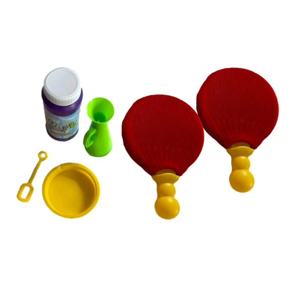 Unpoppable Bubbles Solution Toy Ping Pong Game with Soap Bubble Touchable