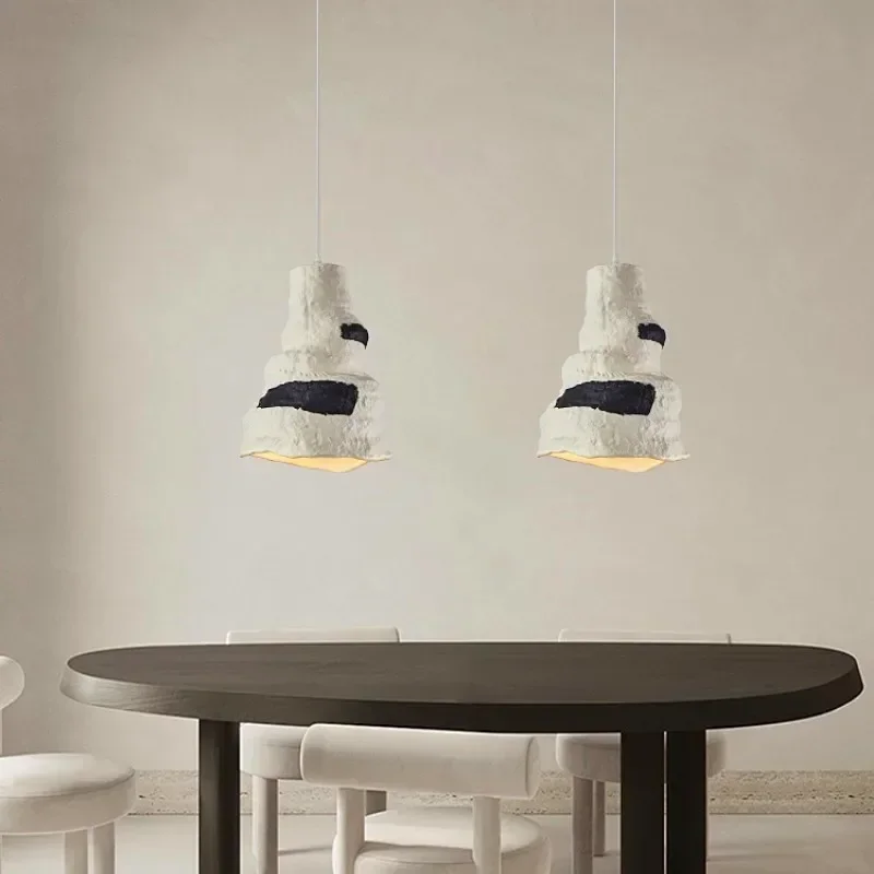 Wabi Sabi E27Nordic Restaurant Pendant Chandeliers Lustre Living Room Lighting Designer Modern Cafe