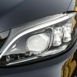 Car Front Lamps For Benz C-Class W205 2015-2021Auto Headlights Assembly Upgrade LED High Configure  Projector Lens Accessories
