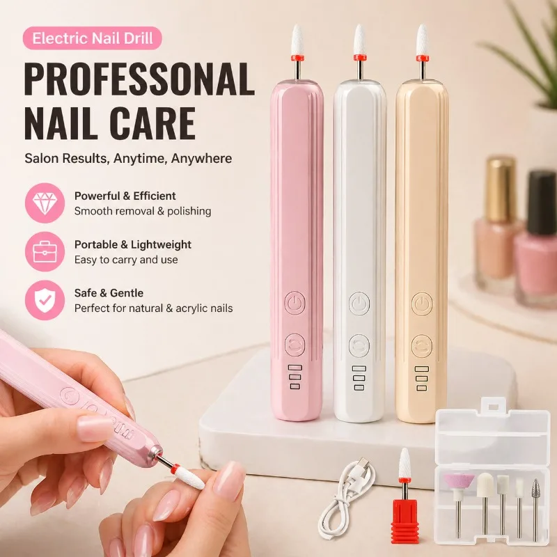 

Professional Electric Nail Drill Manicure Machine Nail File for Acrylic Removal Polishing Cuticle Care Electric Nail Grinder