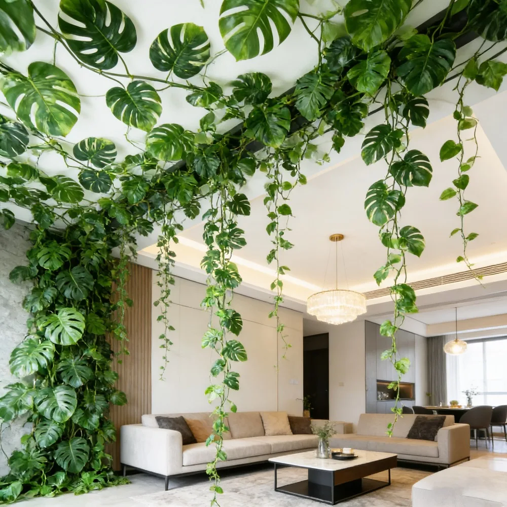 172cm samambaia persa pendurado planta artificial tartaruga folha videiras para o natal outono jardim festa de casamento parede varanda decoração