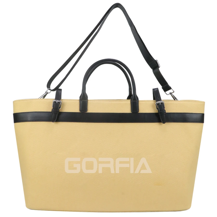 

Gorfia women's PU leather bag printed double handle large capacity handbag travel shopping work daily fashion tote bag