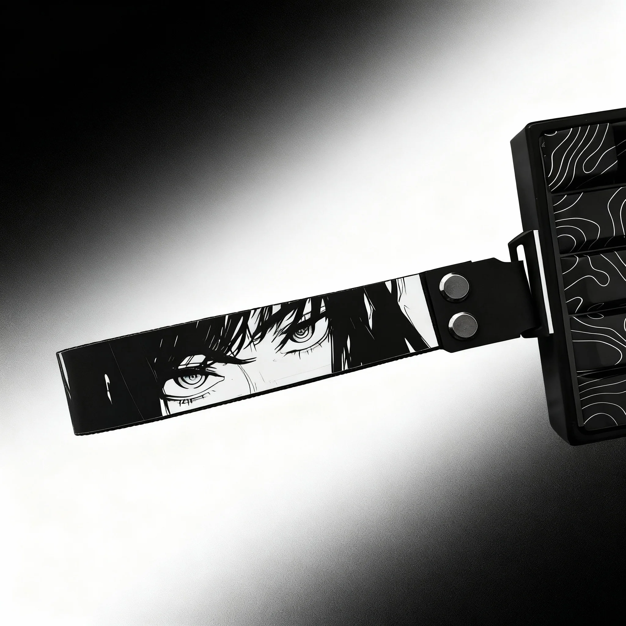 

Ремешок для клавиатуры с нейлоновой лентой в стиле аниме для Wooting 60HE ATK68. Механическая клавиатура включает в себя ленту и винты 3M.