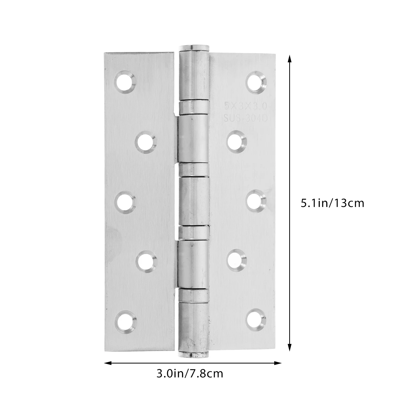 2 قطعة مفصلات الأبواب الفولاذ المقاوم للصدأ الثقيلة الكرة تحمل شقة جبل لخزانة خزانة الأثاث بوابة إكسسوارات الأجزاء الداخلية للكمبيوتر #3