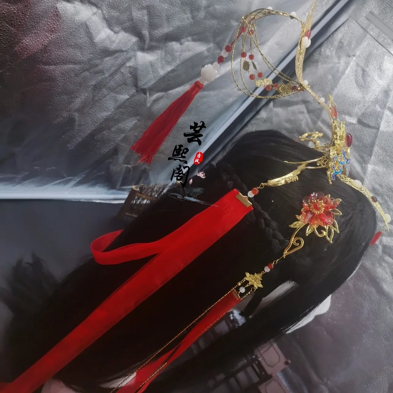 Anime Heaven Officials Blessing Xie Lian Cosplay Headwear Xielian HuaCheng Cosplay His Highness Who Pleased the Gods Headwear