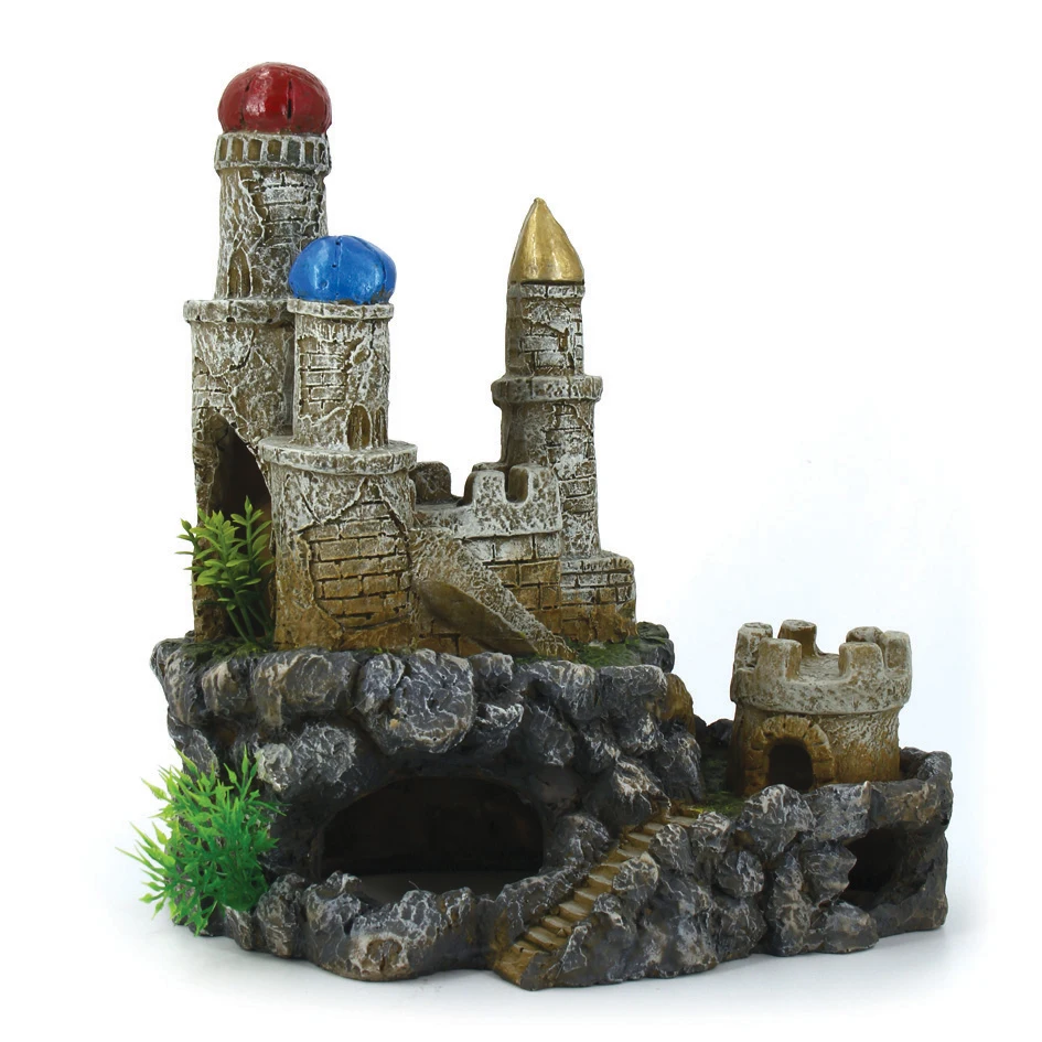 

Aquarium Fish Tank Resin Castle Ornaments