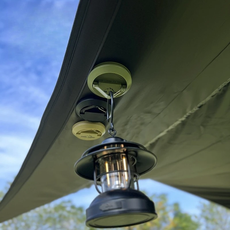 

Popular Outdoor Magnetic Tent Hook Multi-purpose Portable Tent Ceiling Buckle Clamp Suction Cup Camping Rope Retainer