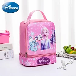 Borsa per il pranzo portatile del fumetto Disney borsa per il pranzo a doppio strato per studenti borsa per il pranzo per bambini borsa per il pranzo al latte per Snack alla frutta