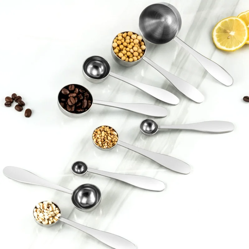 1g 3g 5g 10g Stainless Steel Measuring Spoon, Coffee Powder Medicine Gram Scoop Custom Logo Available