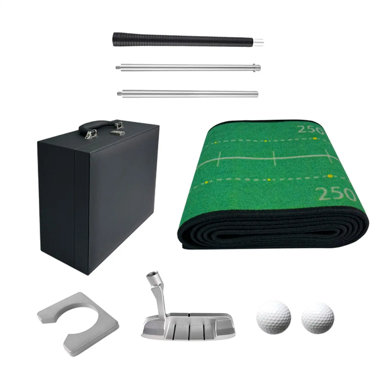 

Golf Putting Mat Set Game Golf Training Equipment for Office Golfing Outdoor