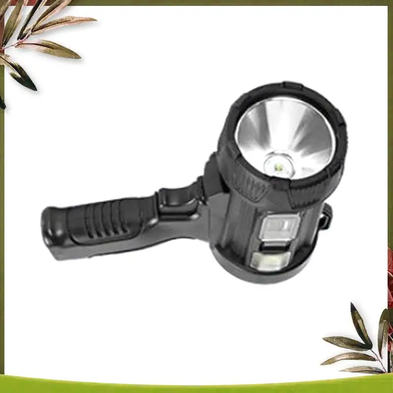 

Reliable-Strong Light Rechargeable Solar Searchlight LED Portable Lamp With Sidelight Red And Blue Flash
