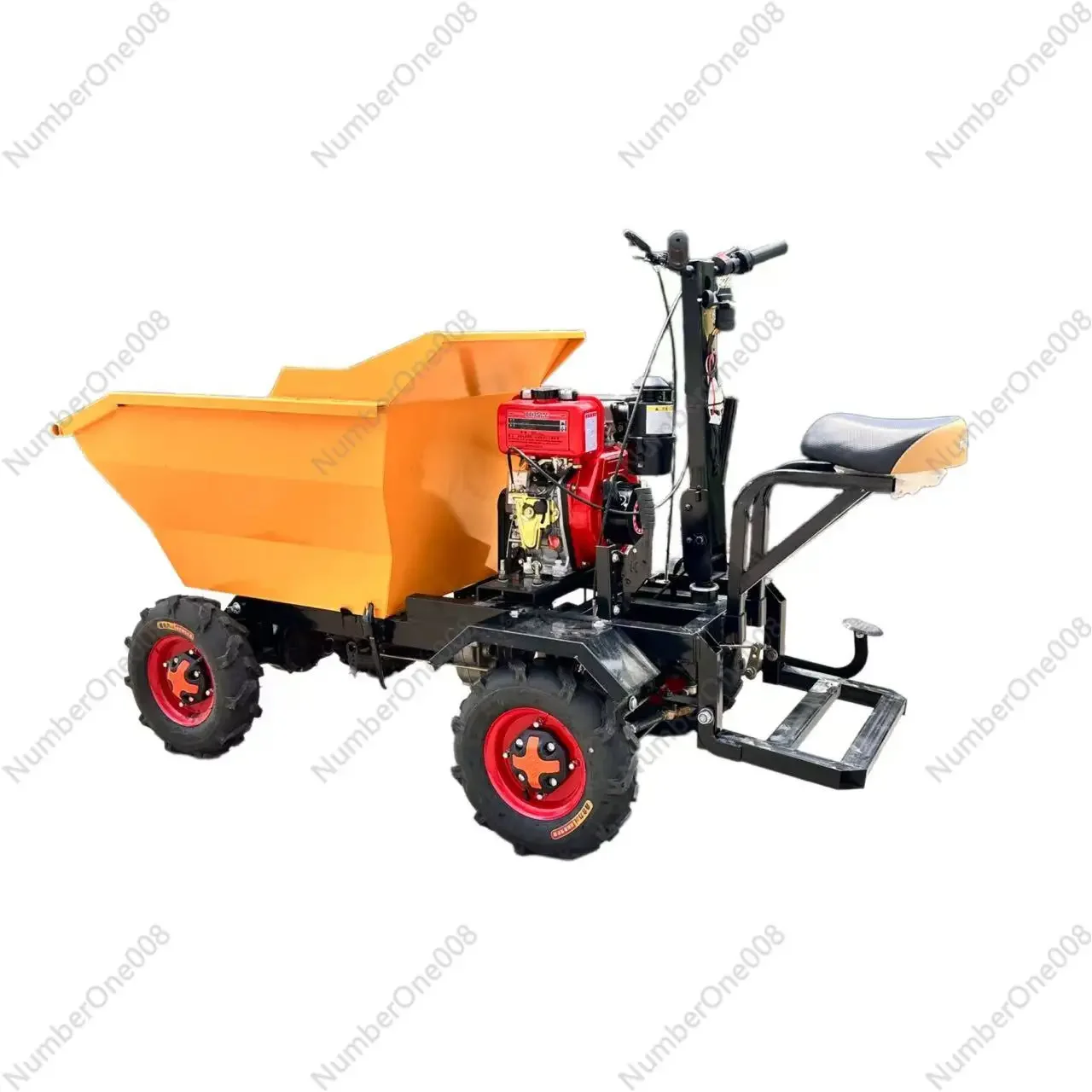 

Construction Site and Farm Electric Four-Wheel Dump Truck with Motor Core Components | Heavy Duty Engineering Vehicle