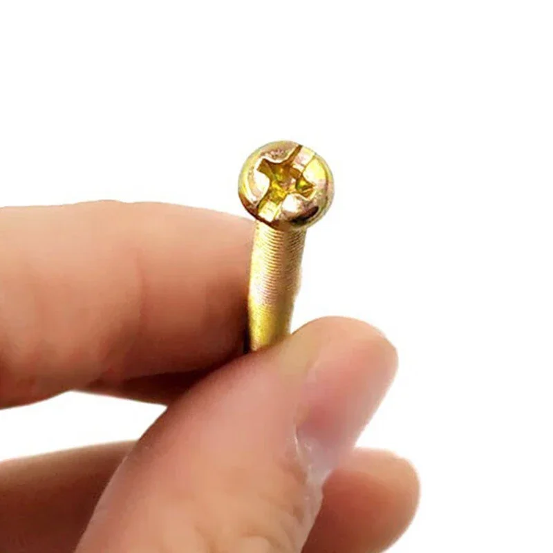 M3 M4 M5 M6 Color Zinc Plating Phillips Cross Recessed Pan Head Machine Long Screw Metric Thread Round Head Bolt Extended 300mm