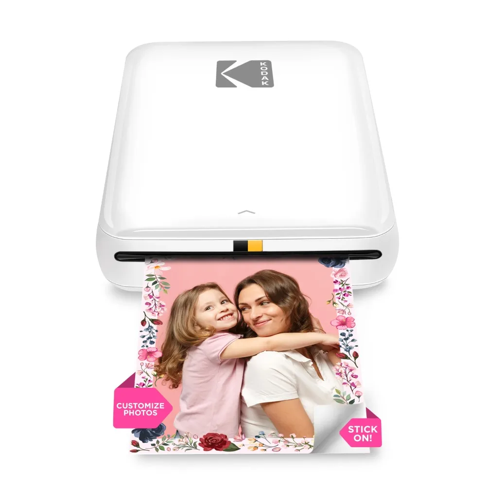 

Step Mobile Instant Photo Printer 2x3 (White) Compatible W/ Ios & Android