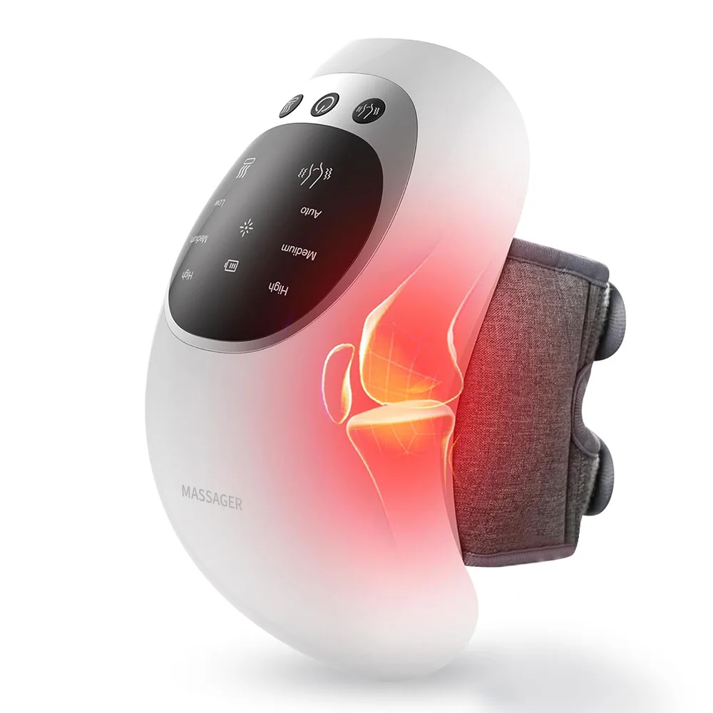 

Smart Knee Massager 3 Heating Modes Elbow Joint Shoulder Massager Rechargeable Vibrating Knee Pads for Home Office Portable Wear