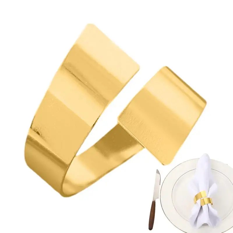 Bulk Napkin Rings Metal Napkin Buckle Holder Elegant Napkin Button Table Napkin Rings For Wedding Table Decorations Dinner