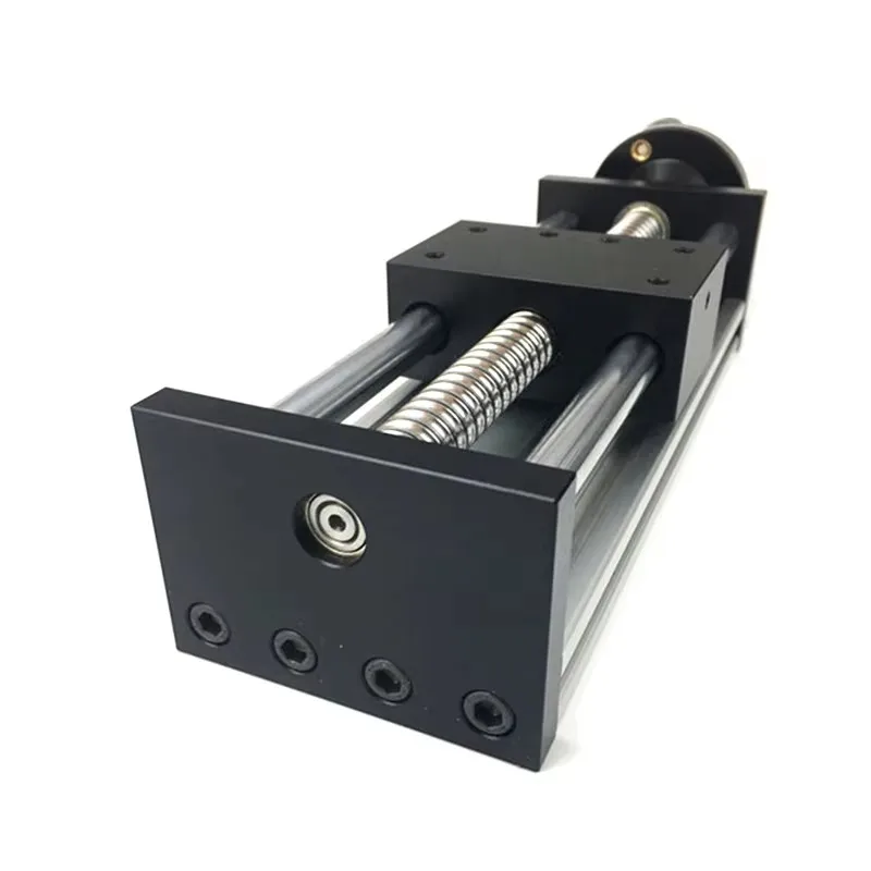 50-500mm Effective Stroke 1204 1605 1610 Ballscrew Linear Guide Module Rail CNC 3D Printer GGP Linear Guide + Handwheel