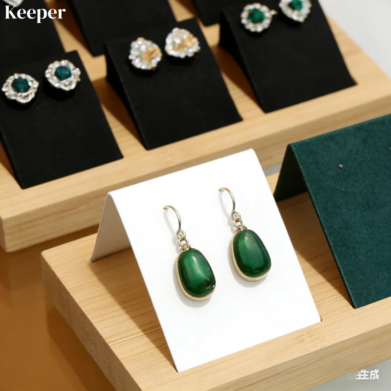 12-Slot Wooden DIY Jewelry Storage Tray, Earring Display Holder for Ring Bracelet, Gift Box Organizer for Earrings & Necklace