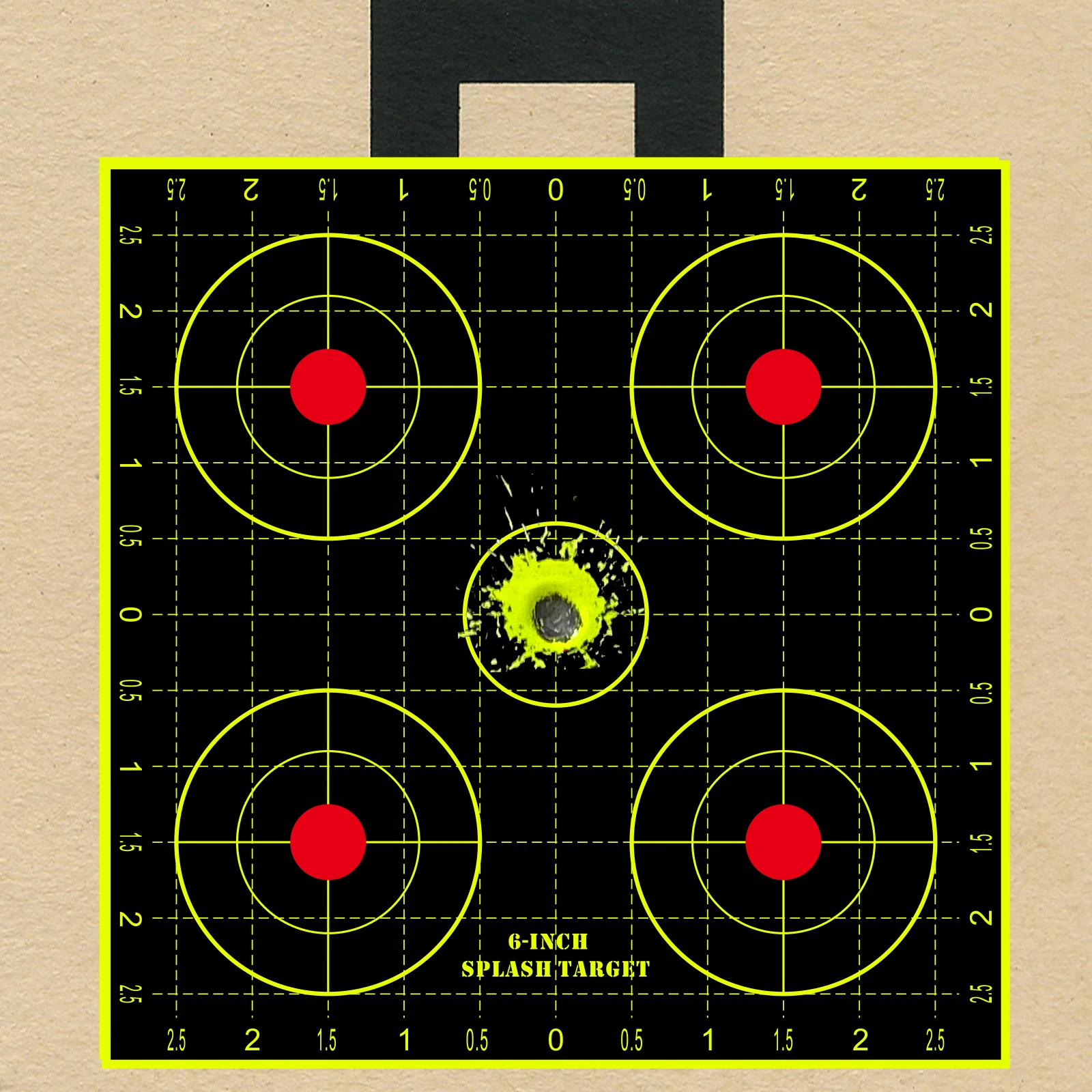 10 szt. Naklejek na tarcze strzeleckie 6 cali z numerami, czerwone, do treningu koncentracji, do strzelania wyciskaniami, fluorescencyjne etykiety kolorowe (można używać do treningu z prawdziwym pistoletem i pistoletem pneumatycznym)