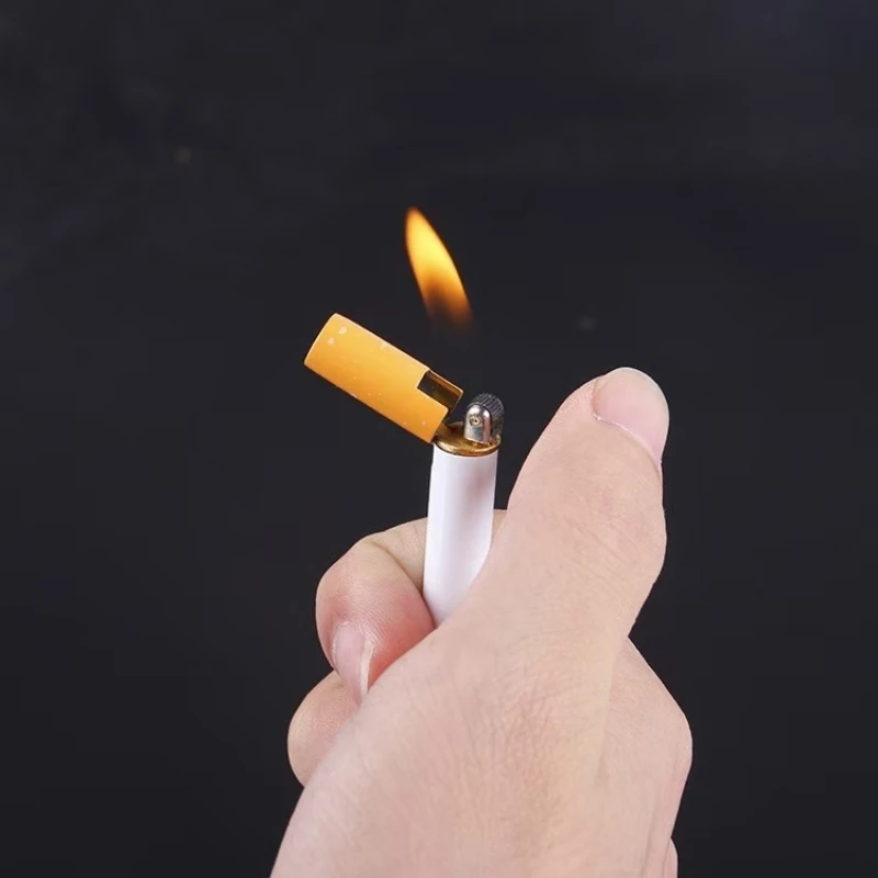 Mini Butane Lighter Rechargeable Fast Shipping Cigarette Grinding Wheel Torch Gas Flame Lighter Smoking Tool for Men Gifts - Image 5