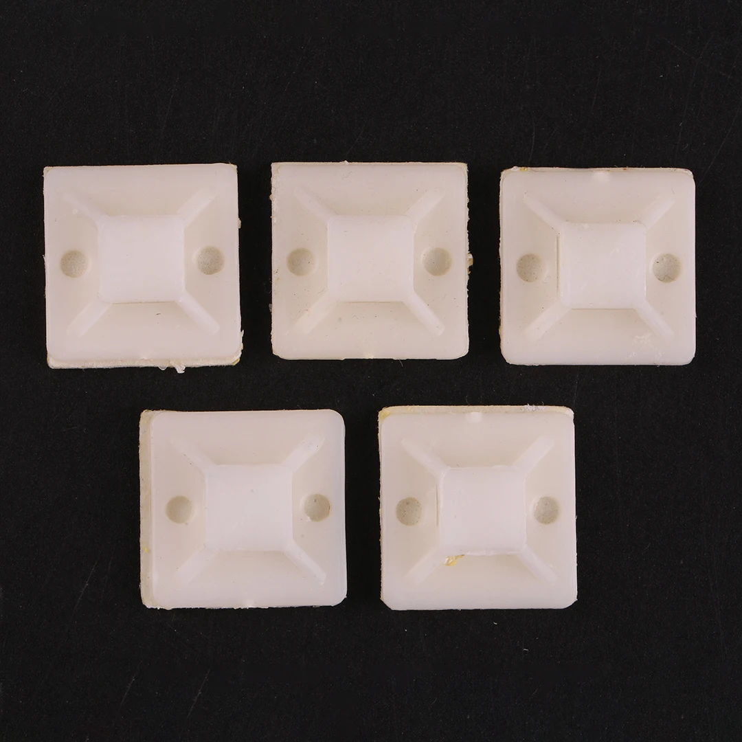 10pcs Nylon Cable Ties with Self-Adhesive Suction Cup Fixing Seat for Drone Aircraft Wire Management And Positioning