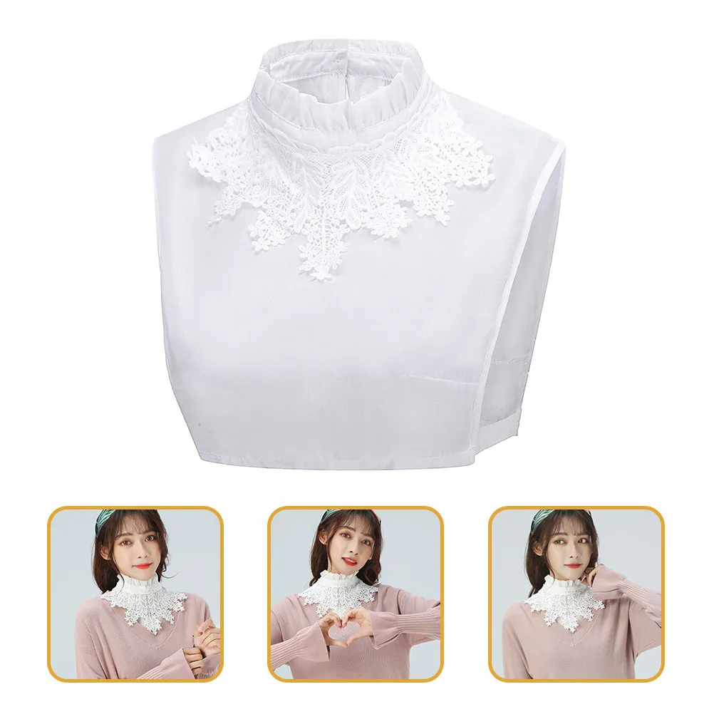 

Premium Fake Collar for Women Adjustable Elastic False Collar Elegant Fashion Accessory for Shirts Sweaters Jackets Blouses