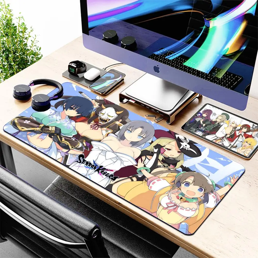 Gaming Mouse Kagura Table Sexy Mat Mousepad Pad Fashion XXL Game Desktop Large Office Cushion Desk Laptop Wireless PC Senran Big