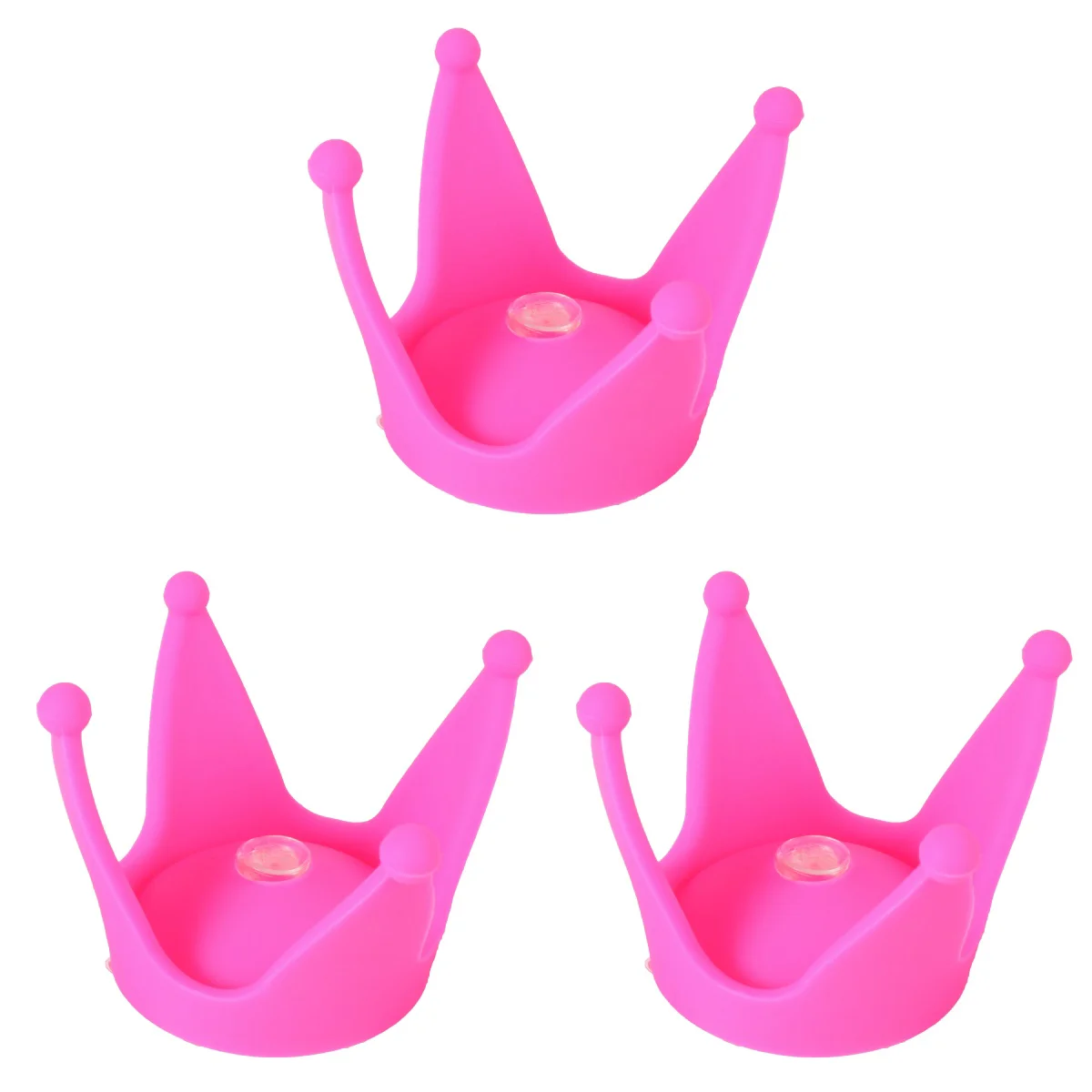 

3 Pieces Decoration Crown Cute Motorcycle Suction Cup Rainbow Coral Ornament Rosy Miss