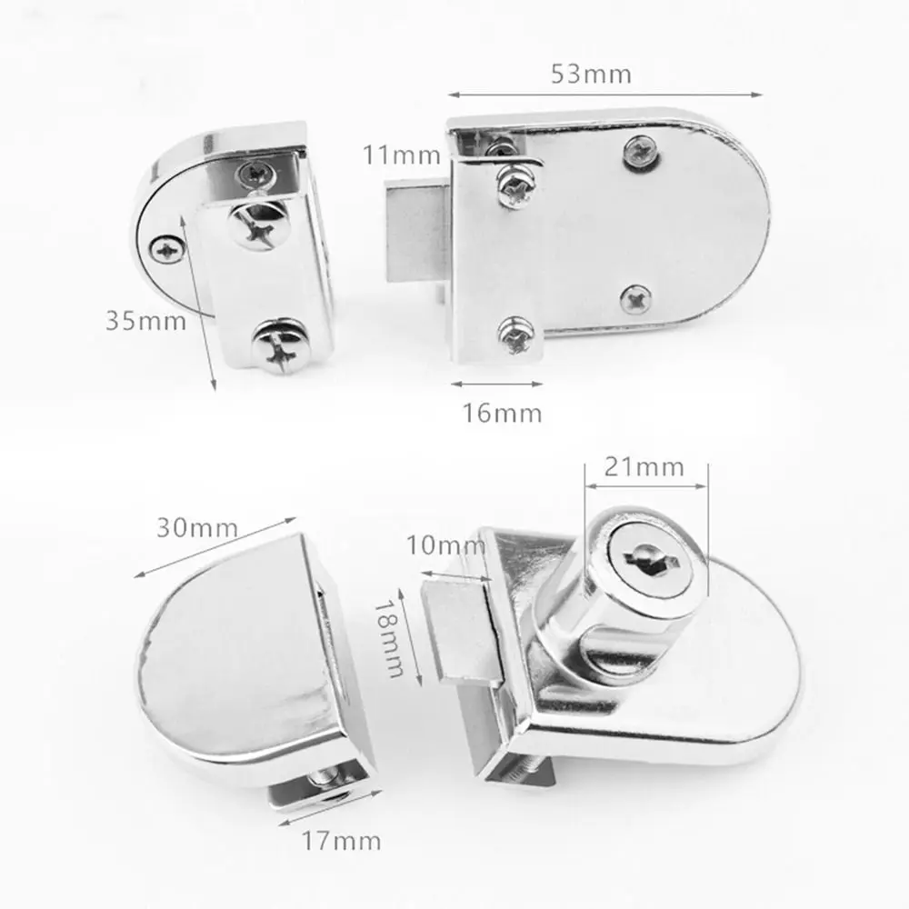 Домашний офис из нержавеющей стали, двойная открытая раздвижная фурнитура, замок для стеклянной двери, замок для двери шкафа, набор замков для дисплея