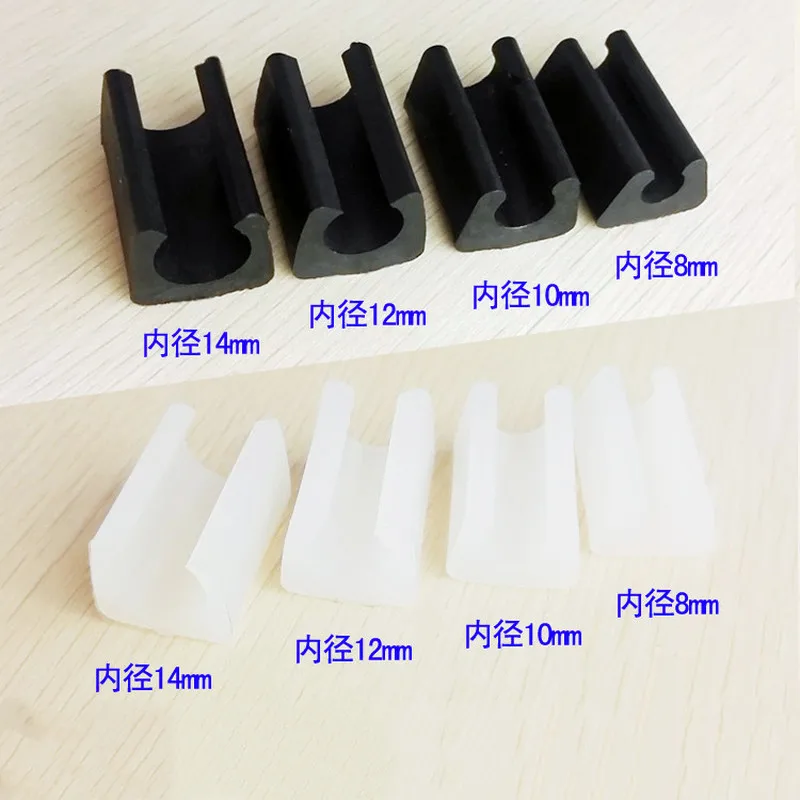 10pcs Chair Leg Pad DamperInternet cafe Training classroom Stool Anti-Front Tilt Pipe Clamp U Shaped Floor Glides Tubing Caps