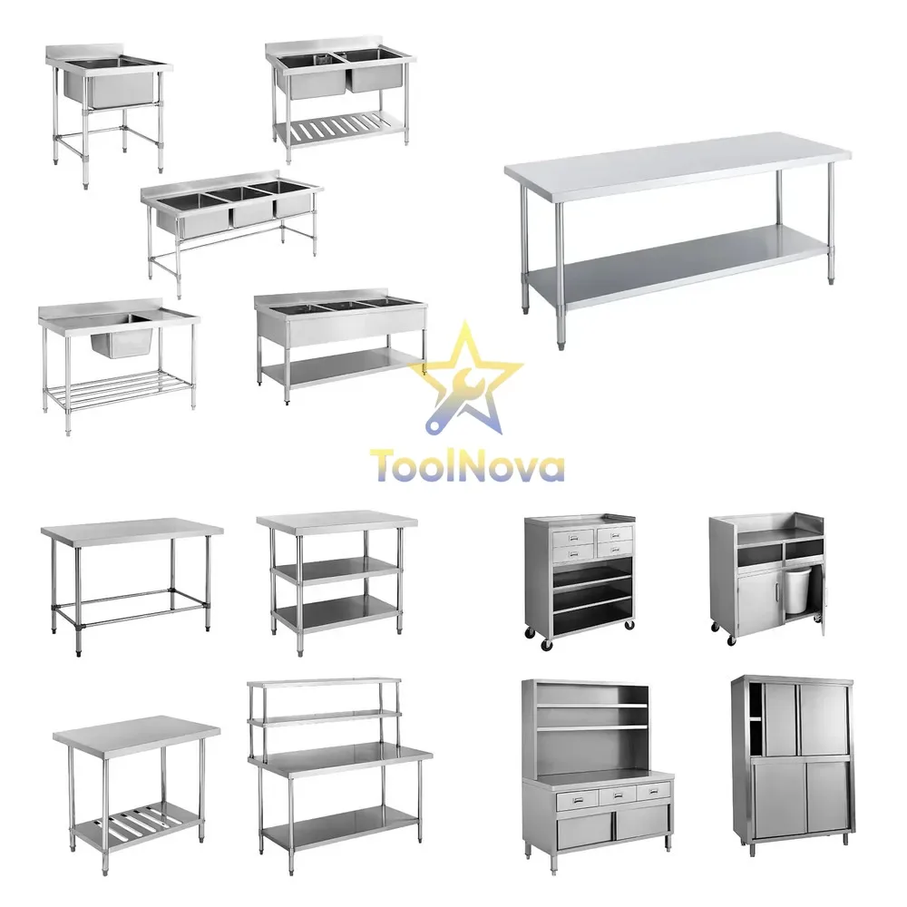 2026hotsale *China* Linkrich Factory Customer Made Commercial Durable Stainless Steel Table Single Double Bowl Sink for