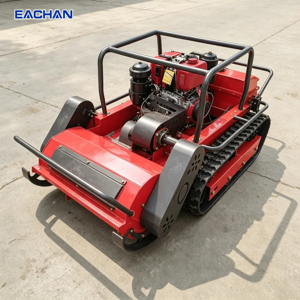 Tracked Remote Control Lawn Mower Customizable CE EPA Euro 5 Crawler Lawn Mower Orchard Garden Farm Hillside Grass Mower view 4