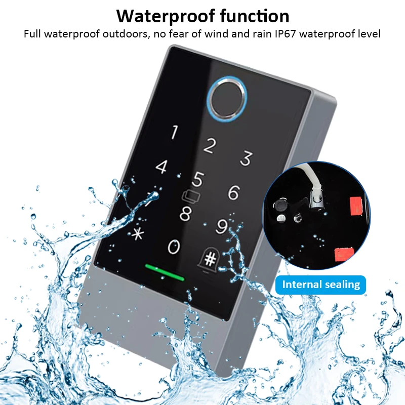 TTlock Smart Phone App Access Controller 13.56Mhz Rfid Door Access Control System Door Kit Ip67 Waterproof Reader Nfc G2 Gateway