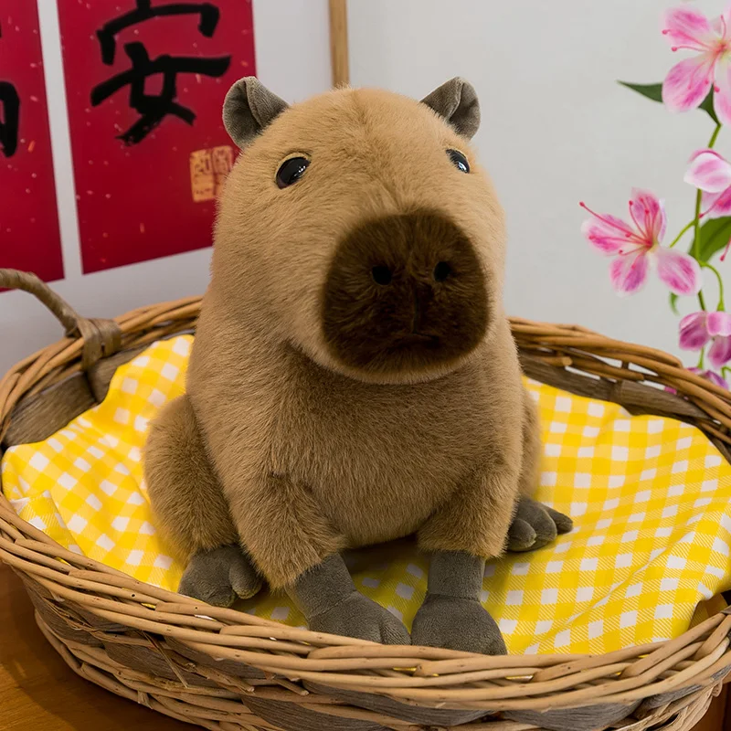 12-30CM Schöne Capybara Plüsch Spielzeug Kawaii Capybara Plushie Kissen Gefüllte Weiche Tier Puppe Capybara Spielzeug Anhänger Spielzeug geschenk – Detail 16