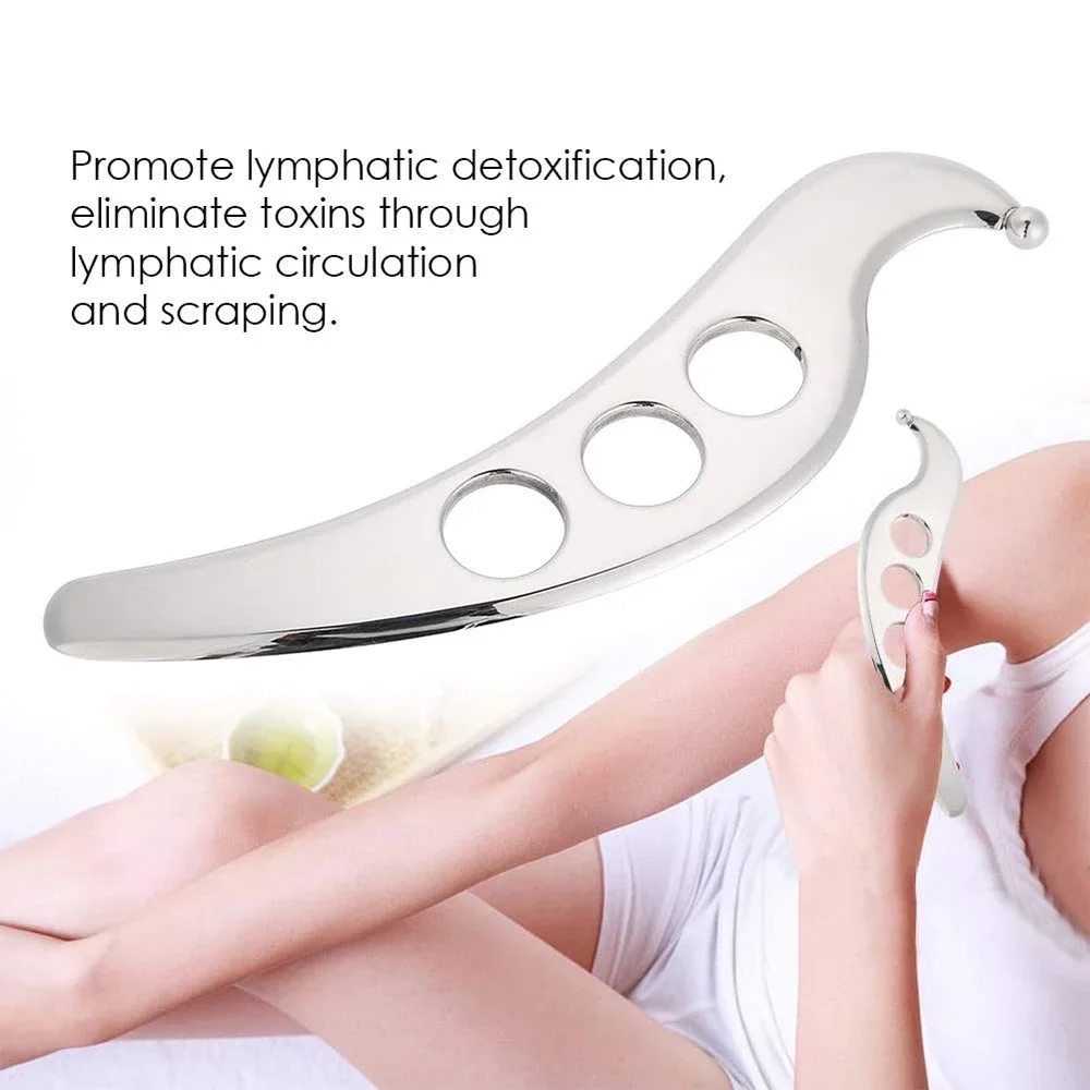 Stainless Steel Gua Sha Face Scraper Neck Face Lifting Deep Tissue Guasha Facial Scraping Massage Tool Skin Care Acupoint Relax