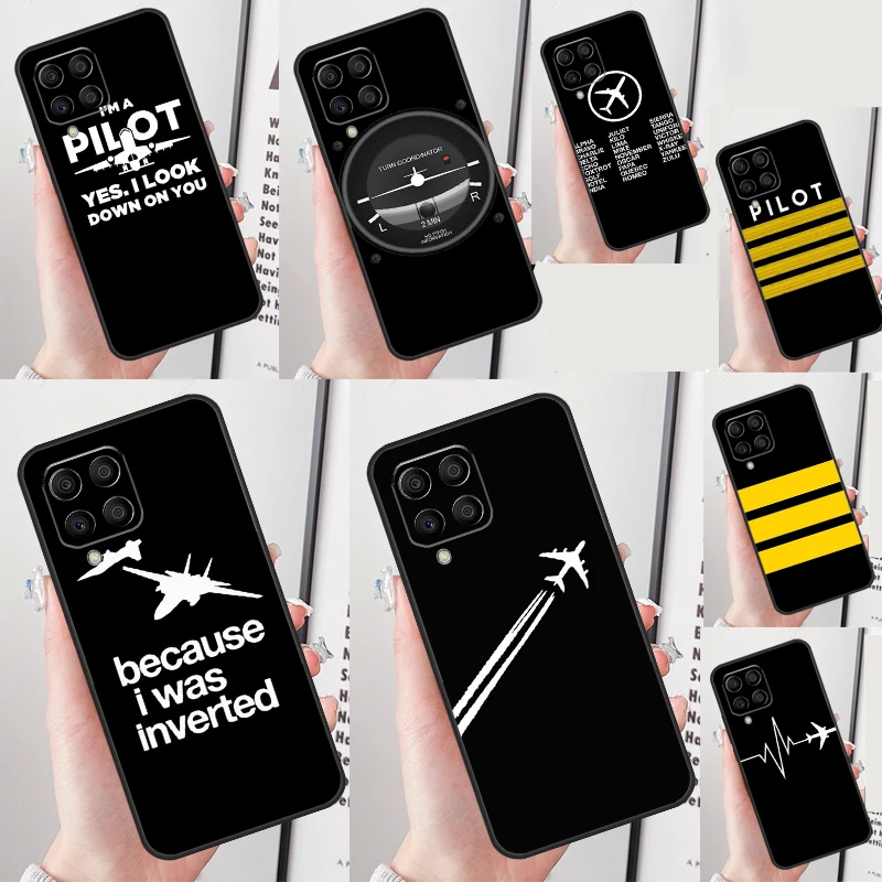 Airplane Pilot Epaulette For Samsung Galaxy M16 M06 M12 M13 M14 M15 M35 M55 M34 M54 M33 M53 M21 M31 M11 M32 M52 Case