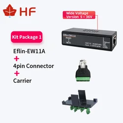 직렬 포트 RS485-WiFi 직렬 장치 서버, Elfin-EW11 지지대 TCP/IP 텔넷 모드버스 TCP 프로토콜 IOT 데이터 전송 변환기