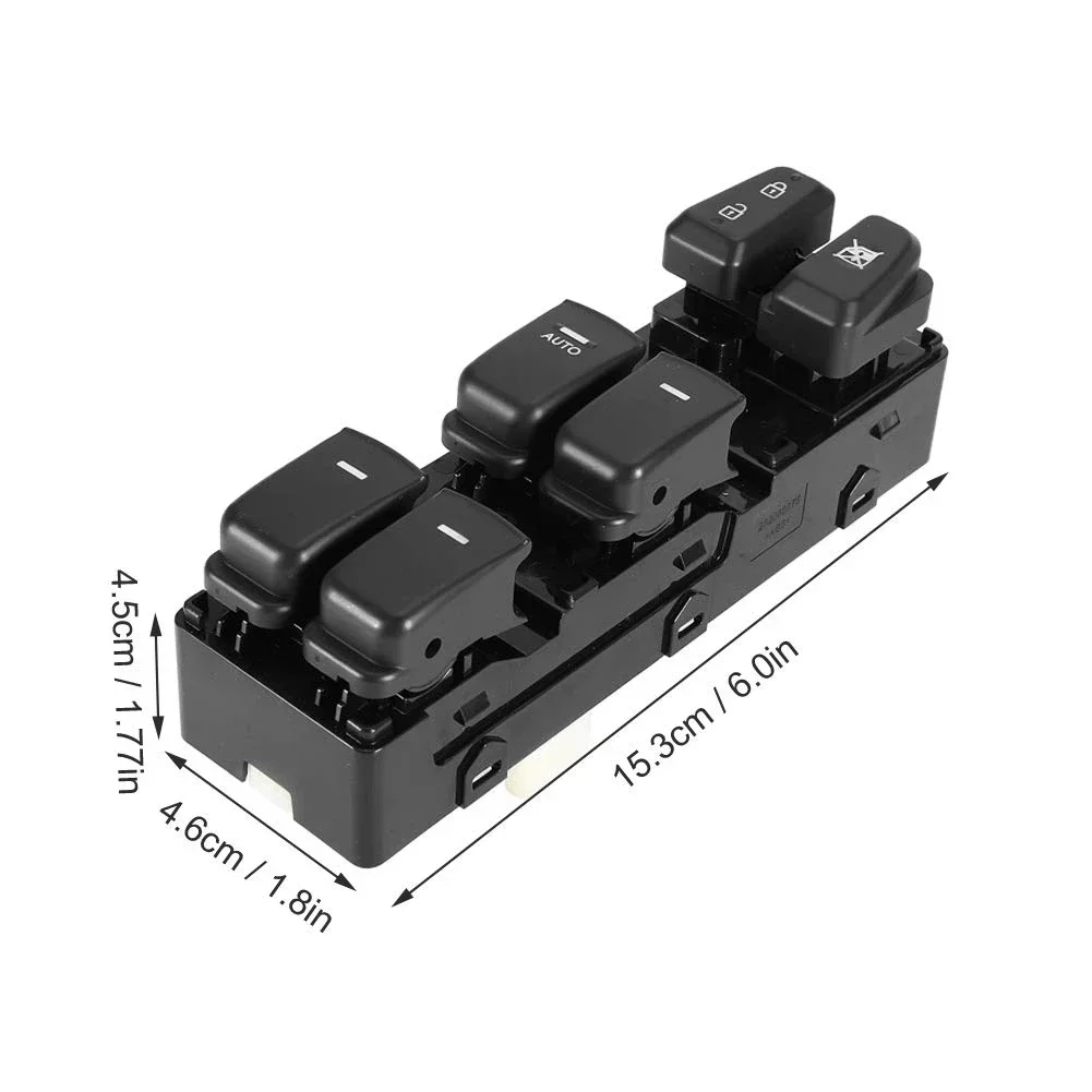 Driver Side Power Master Window Control Switch for Hyundai Sonata 2011 2012 2013 2014 2015 2016 93570-3S000 High Quality