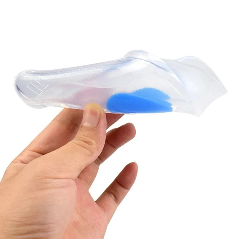 Plantillas de Gel de silicona para el talón para hombre y mujer, protectores para aliviar el dolor de pies, almohadillas para zapatos, inserciones de tacón alto, 1 par