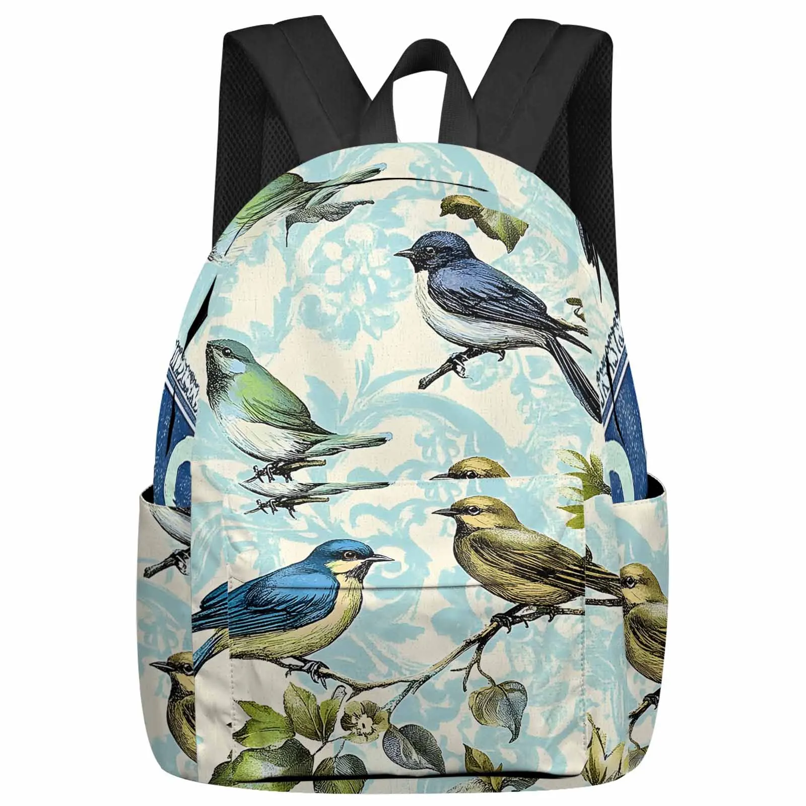

Vintage Bird Leaf Branch Backpack School Bags for Teenagers Students Laptop Bag Women's Casual Travel Backpack