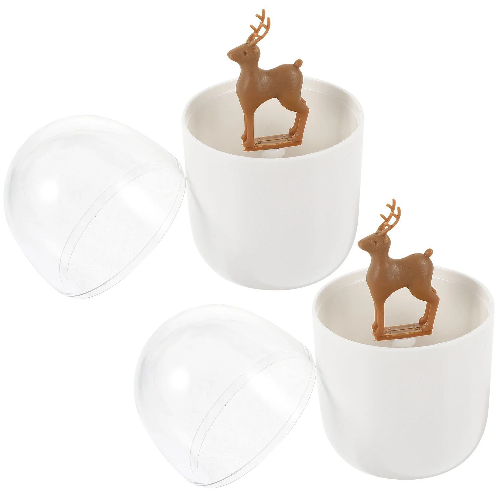 

2Pcs Compact Plastic Cotton Swab Storage Box for Makeup Dental Floss Desk Organizer Portable Travel Gift Stylish Decor