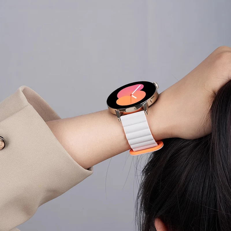 20mm 22mm Magnetic Band For Samsung Galaxy Watch 6 7 5 4 40mm 44mm Silicone Strap for Galaxy 5 Pro 4/6 Classic Gear S3 Bracelet image 5