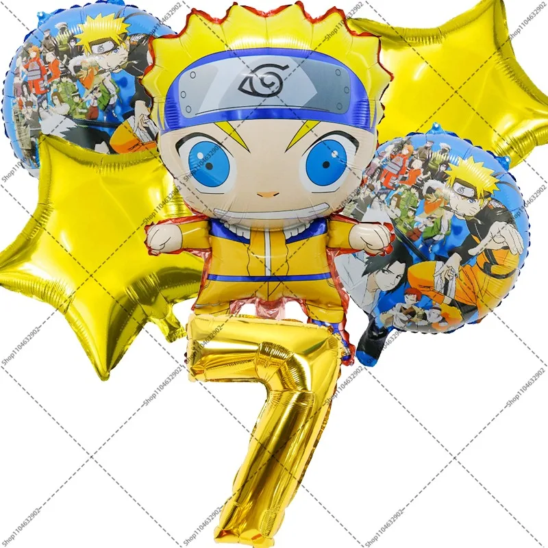 Balony dekoracyjne na przyjęcie urodzinowe Naruto, dekoracje na baby shower, balony z motywem Kakashi, Itachi, kreskówki, anime, gadżety i akcesoria.
