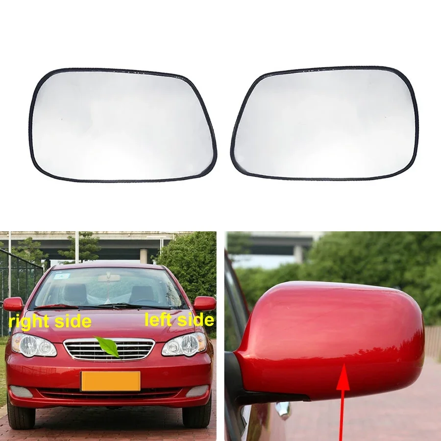 

For BYD F3 F3R L3 2012 2013 Car Accessories Exteriors Part Outer Rearview Side Mirrors Lens Door Wing Rear View Mirror Glass