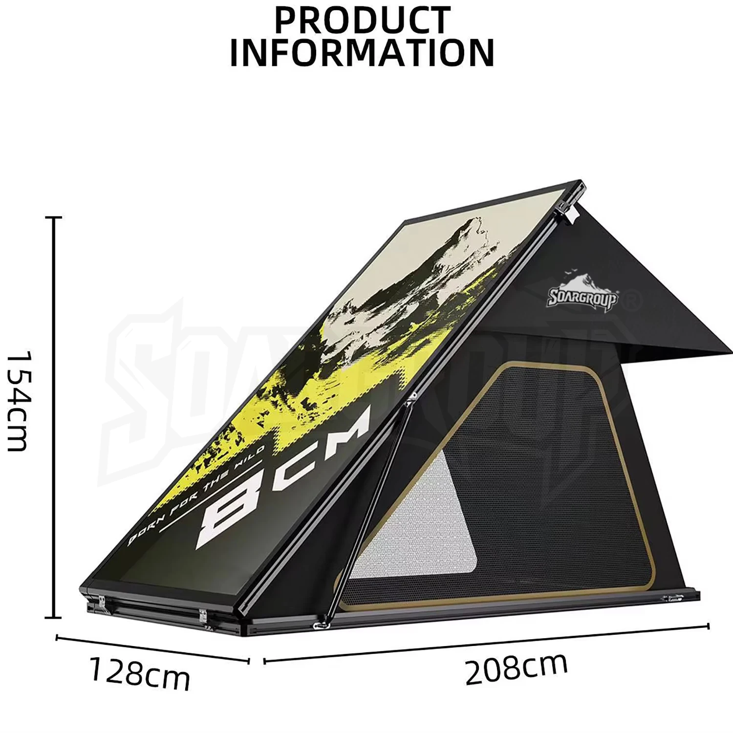 OEM ODM Triangle Clamshell Roof Top Tent Ultra Thin Ultralight Aluminum Shell Car Camping Tent Bulk Price For Global Distributor