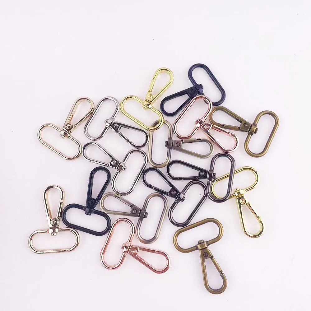 20Pcs 32mm Oval End Buckle For Bag Strap Hanger 1 1/4 inch Luggage Dog Collar Swivel Clasps Trigger Clips Snap Hook DIY Craft